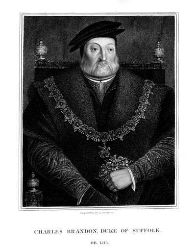 Charles Brandon, 1:e hertig av Suffolk, 1824. av E. Scriven