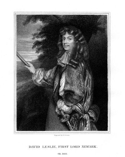 David Leslie, Lord Newark, skotsk kavalleriofficer, 1827. av E. Scriven