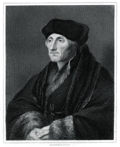 Desiderius Erasmus, renässanshumanist, 1833 av E. Scriven