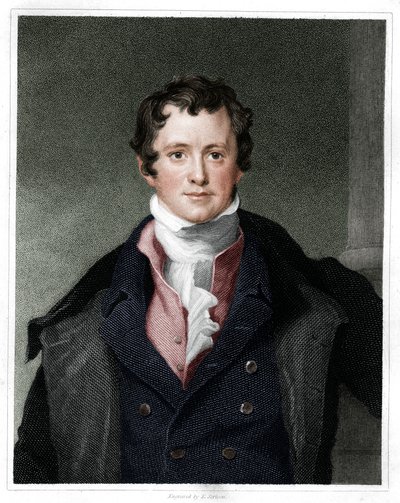 Humphry Davy, engelsk kemist, 1833 av E. Scriven