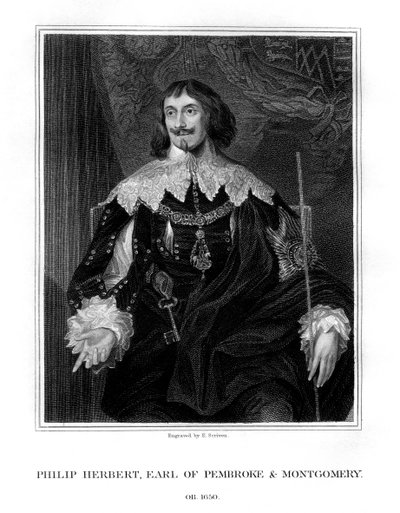 Philip Herbert, 4:e earlen av Pembroke, hovman och politiker, 1828. av E. Scriven