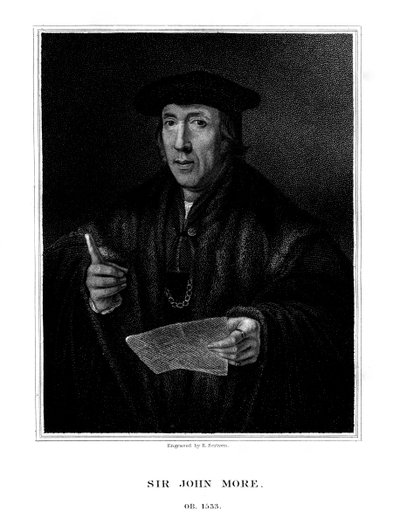 Sir John More, engelsk advokat, 1826. av E. Scriven