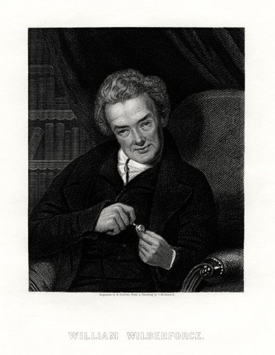 William Wilberforce, engelsk förkämpe mot slaveri, 1800-talet. av E. Scriven