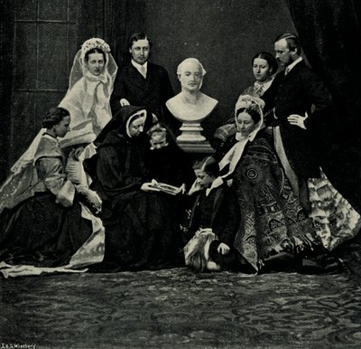 En kunglig familjegrupp, 10 mars 1863, c1897. av E. and S. Woodbury