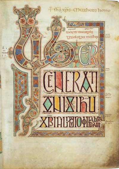 Lindisfarne-evangelierna, 715-721. av Eadfrith,
