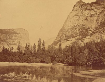 Den gamla Piute.  Yosemites dalgång. av Eadweard J. Muybridge