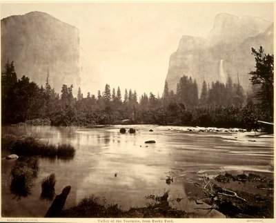 Valley of the Yosemite, från Rocky Ford av Eadweard Muybridge