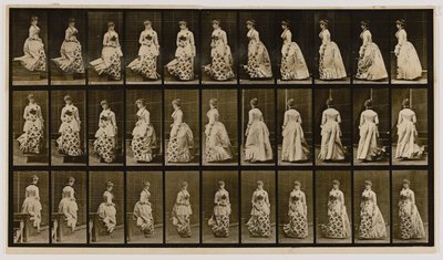 Nedför trappor och vändning, från boken Animal Locomotion av Eadweard Muybridge