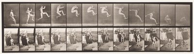 Tallrik 159. Hoppning; Löpa brett hopp (skor) av Eadweard Muybridge