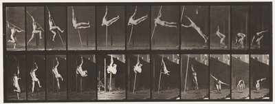 Plåt 164. Hoppning; Stånghoppning, 1872-1885 av Eadweard Muybridge