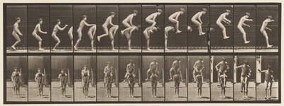 Plåt 168. Hoppning; Över pojkens rygg (Leap Frog) av Eadweard Muybridge