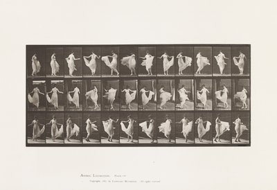 Tallrik 192. Dans (fancy) av Eadweard Muybridge