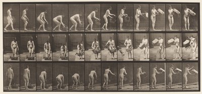 Tallrik 213. Lyft- och tömningskorg av Eadweard Muybridge
