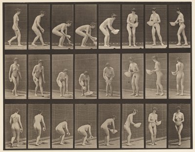 Plåt 223. Böj- och lyftbassäng, torka och vända, 1872-1885 av Eadweard Muybridge