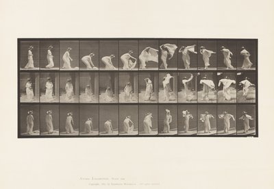 Tallrik 233. Lyftsjal, Lägga runt axlar, vända av Eadweard Muybridge