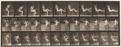 Tavla 247. Sittande Placera fötterna på stolen av Eadweard Muybridge