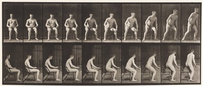 Tallrik 249. Reser sig från stolen av Eadweard Muybridge