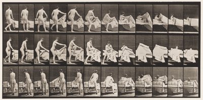 Tallrik 263. Att komma i säng av Eadweard Muybridge