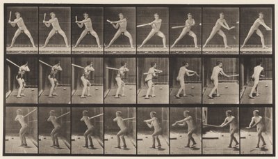 Tallrik 276. Base-ball; Batting av Eadweard Muybridge