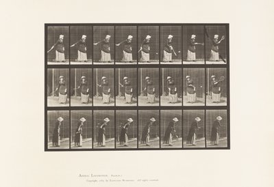 Tallrik 297. Lawn Tennis av Eadweard Muybridge