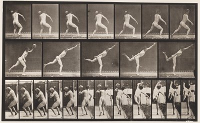 Plåt 316. Heaving a 20-lb Rock, 1885 av Eadweard Muybridge