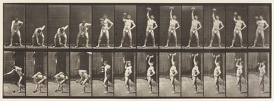 Plåt 320. Lyfta en 50 lb hantel av Eadweard Muybridge