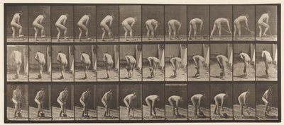 Plåt 388. Bonde, med spade, 1872-1885 av Eadweard Muybridge