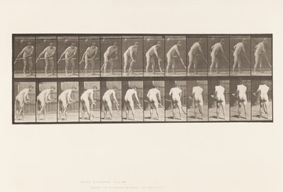 Tallrik 390. Bonde, Slåtter Gräs av Eadweard Muybridge