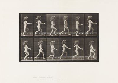 Plåt 469. Barn, löpning, 1885 av Eadweard Muybridge