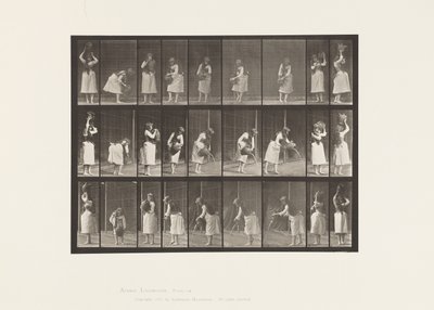 Tallrik 516. Diverse rörelser med vattenburk av Eadweard Muybridge