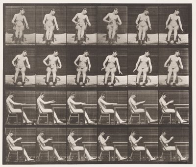 Platta 545. Artificiellt framkallade konvulsioner; A,B, medan du sitter av Eadweard Muybridge