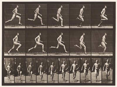 Plåt 60. Springa i en halvmils gång (skor) av Eadweard Muybridge