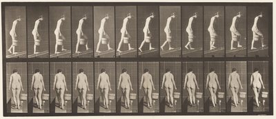 Plåt 84. Stigande lutning, hink med vatten i höger hand av Eadweard Muybridge