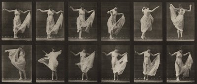 Plansch nummer 187. Dans (fantasi) av Eadweard Muybridge