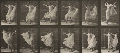 Plansch nummer 189. Dans (fantasi) av Eadweard Muybridge