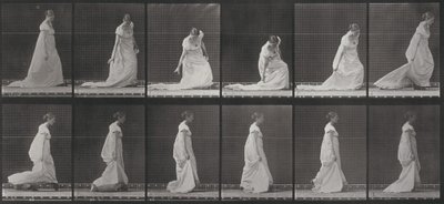 Plansch nummer 207. Att böja sig och lyfta släpet av Eadweard Muybridge