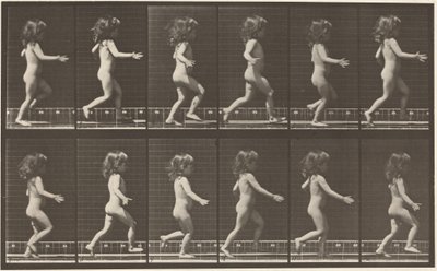 Nummerplåt 469. Barn som springer,1887 (foto) av Eadweard Muybridge