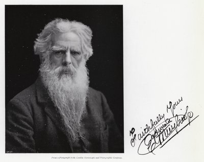 Porträtt av Eadweard Muybridge (s/v foto) av Eadweard Muybridge