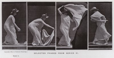 Den mänskliga figuren i rörelse: Valda faser från serie 61 av Eadweard Muybridge