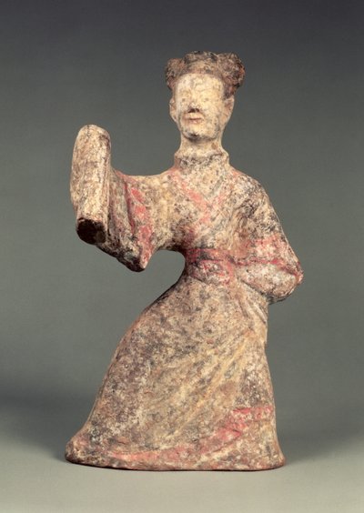 Figur av en manlig dansare, gravartefakt, östra Han-dynastin, 25-220 (lergods) av Eastern Han Dynasty Chinese School
