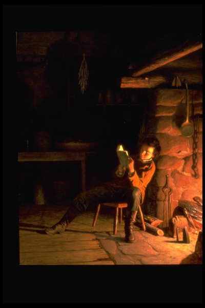 Lincolns barndom av Eastman Johnson