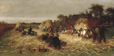 Majsskalning vid Nantucket av Eastman Johnson