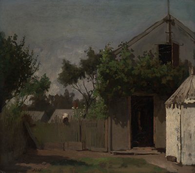 Bakre staketet av Eastman Johnson