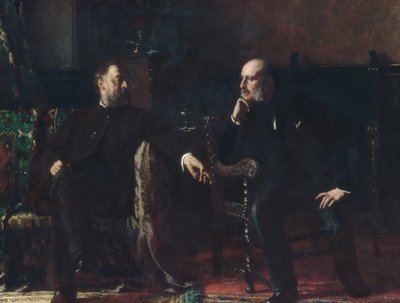 Finansieringsförslaget, 1881. av Eastman Johnson