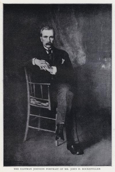 Eastman Johnson-porträttet av John D Rockefeller av Eastman after Johnson