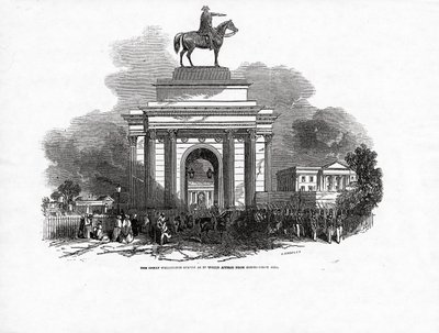 The Great Wellington Statue som den skulle se ut från Constitution Hill, publicerad i 