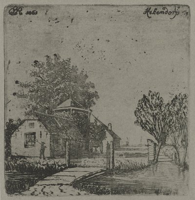 Utsikt över Hekendorp Hekendorp (titel på objekt) av Eberhard Cornelis Rahms