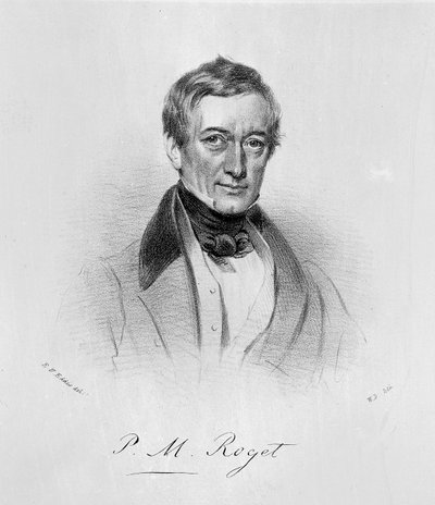 P.M. Roget, ca 1835 (litografi) av Eden Upton (after) Eddis