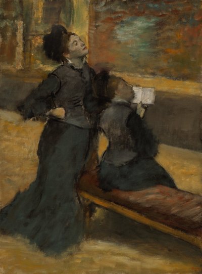 Visit to a Museum av Edgar Degas