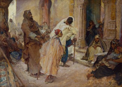 At the Door of the Wali (olja på duk) av Edgar Bundy